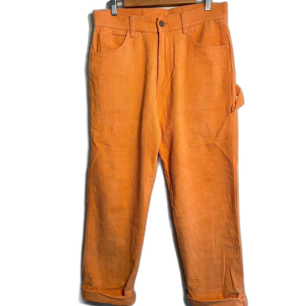 Drew House Size 32 Corduroy Carpenter Pant Orange Baggy Men's Streetwear